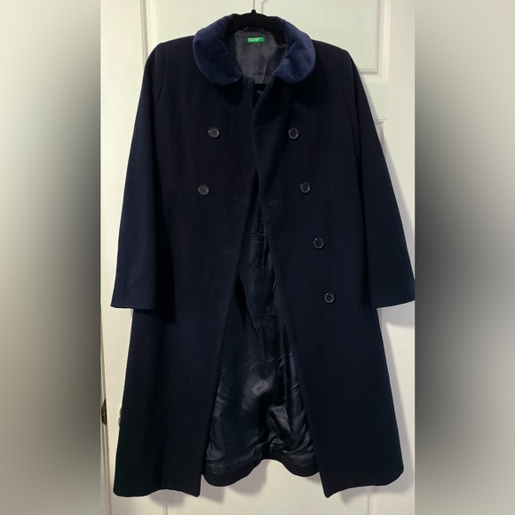 Benetton chic dress coat Italy Made - Picture 7 of 15